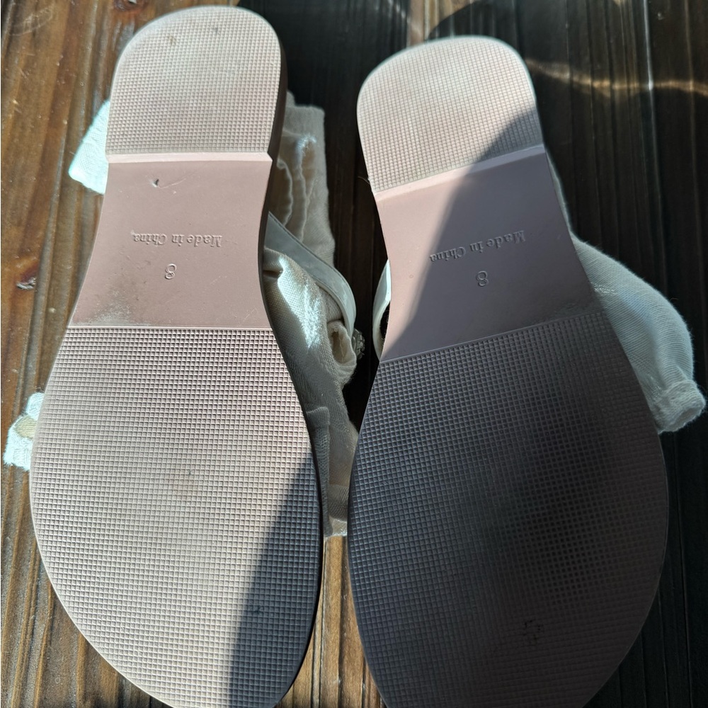 Embellished Cream Sandals - Picture 4 of 4